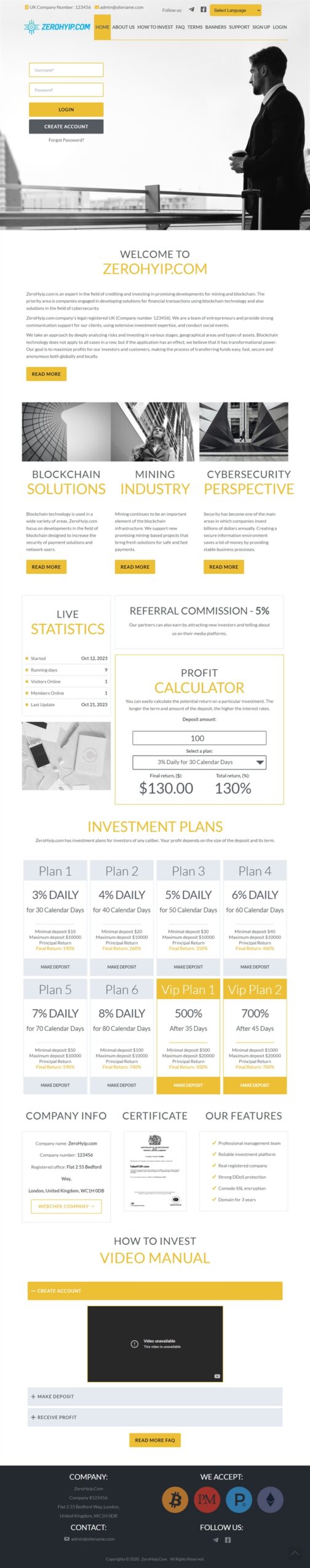 hyip templates